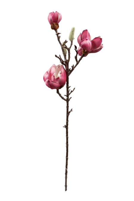 Artificial Magnolia Branch — Fuchsia Bloom Pink | Vyne Boutique