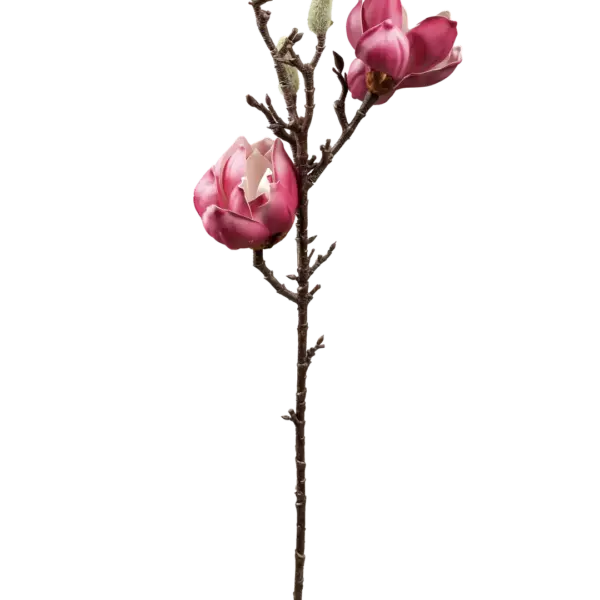 Artificial Magnolia Branch — Fuchsia Bloom Pink | Vyne Boutique