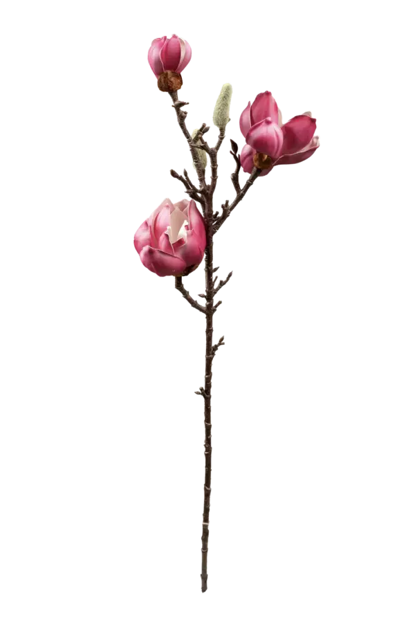 Artificial Magnolia Branch — Fuchsia Bloom Pink | Vyne Boutique