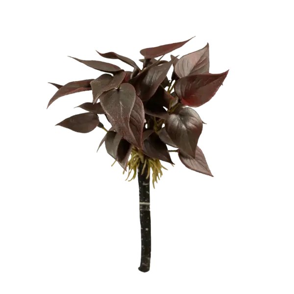 Artificial Scindapsus Plant — Burgundy Noir | Vyne Boutique