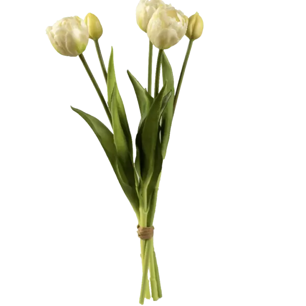 Artificial Tulip Bunch — Vanilla Cream | Vyne Boutique