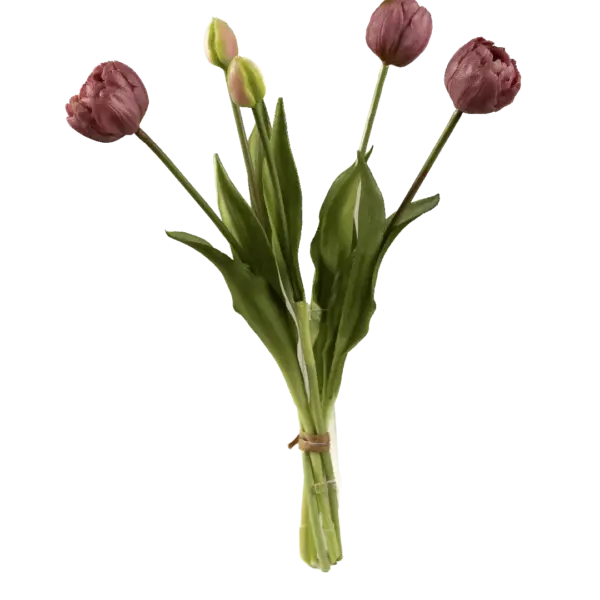 Artificial Tulip Bunch — Mauve Silk Purple | Vyne Boutique