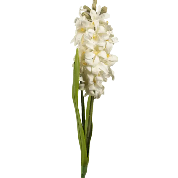 Artificial Hyacinth Flower — Porcelain Bloom White | Vyne