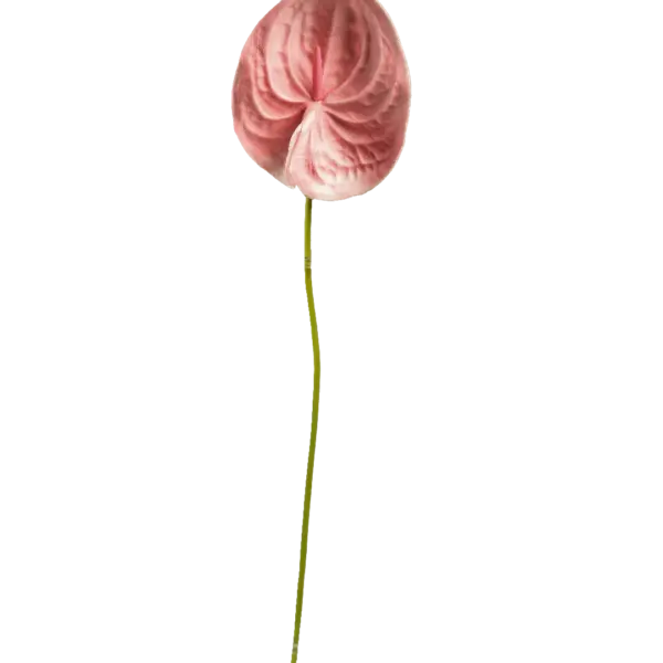 Artificial Pink Anthurium — Blush Petal | Vyne