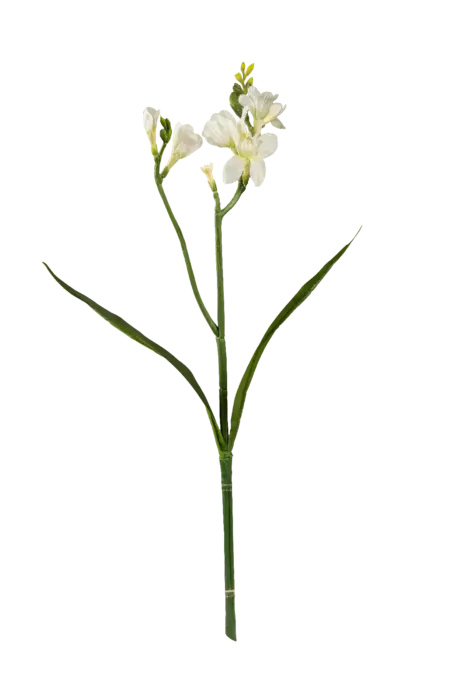 Artificial Freesia Stem — Pure Snow White | Vyne Boutique