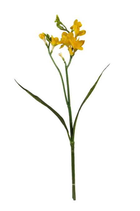 Artificial Freesia Stem — Golden Honey Yellow | Vyne