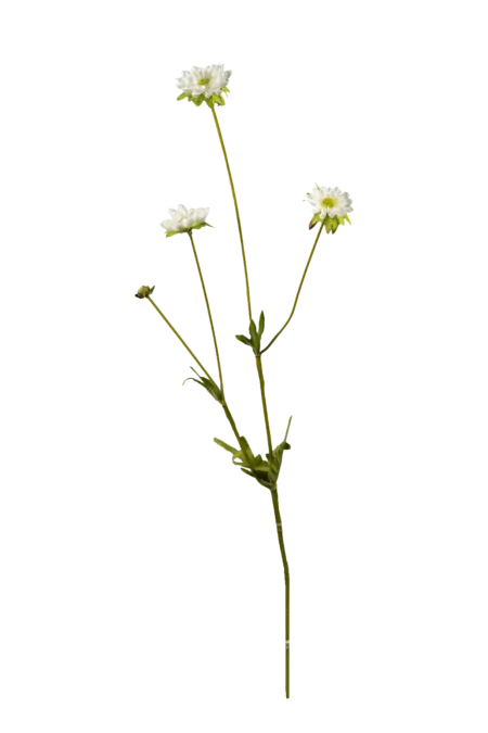 Artificial Zinnia Flower — Pure Snow White | Vyne Boutique