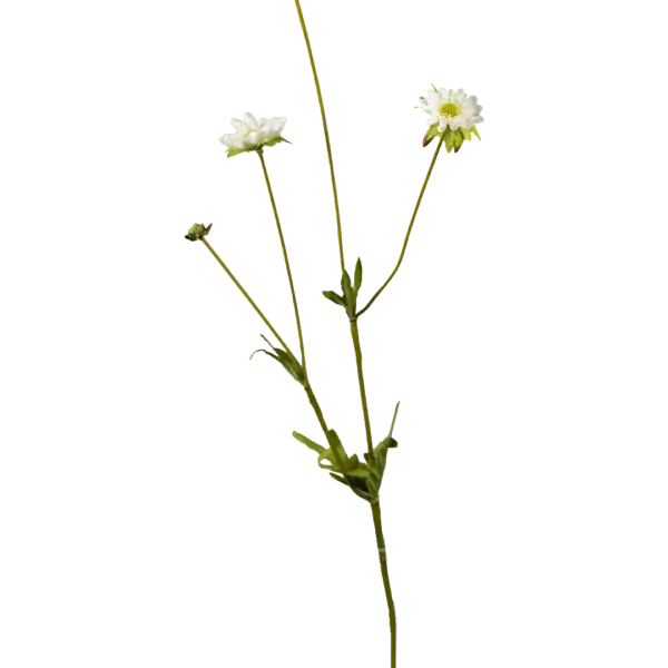 Artificial Zinnia Flower — Pure Snow White | Vyne Boutique