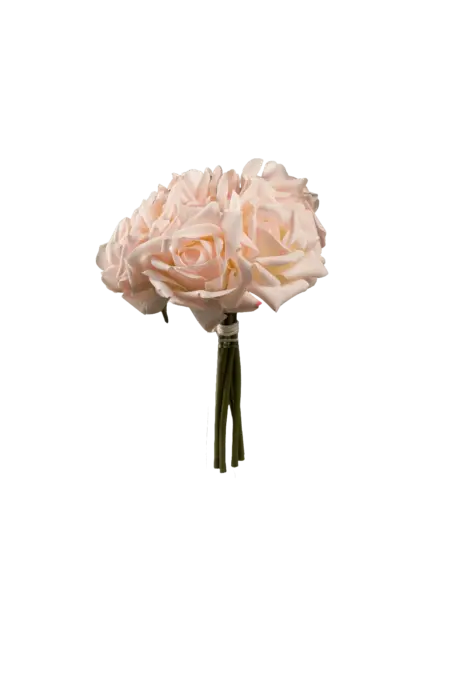 Artificial Rose Bunch — Powder Petal Pink | Vyne Boutique