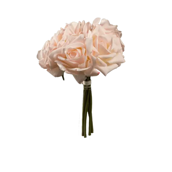 Artificial Rose Bunch — Powder Petal Pink | Vyne Boutique