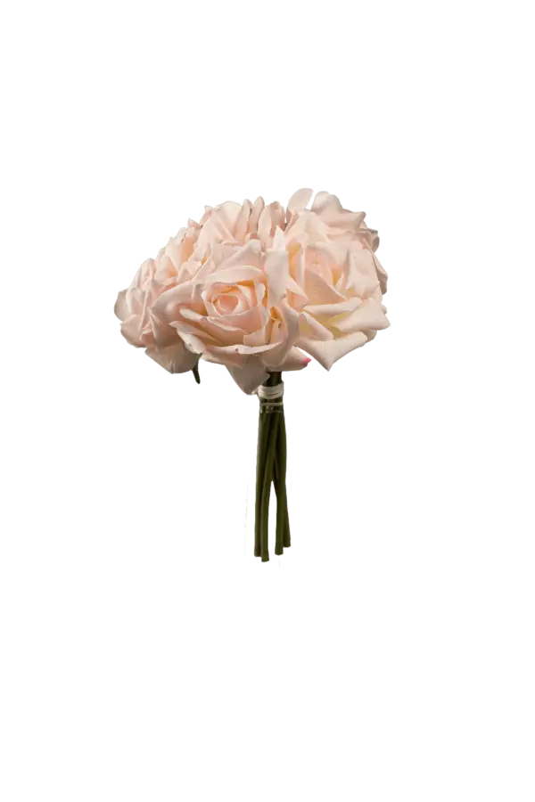 Artificial Rose Bunch — Powder Petal Pink | Vyne Boutique