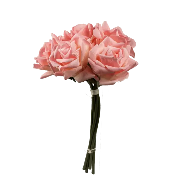Artificial Rose Bunch — Petal Bloom Pink | Vyne Boutique