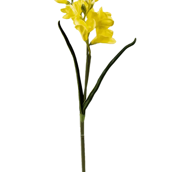 Artificial Freesia Stem — Lemon Silk Yellow | Vyne Boutique