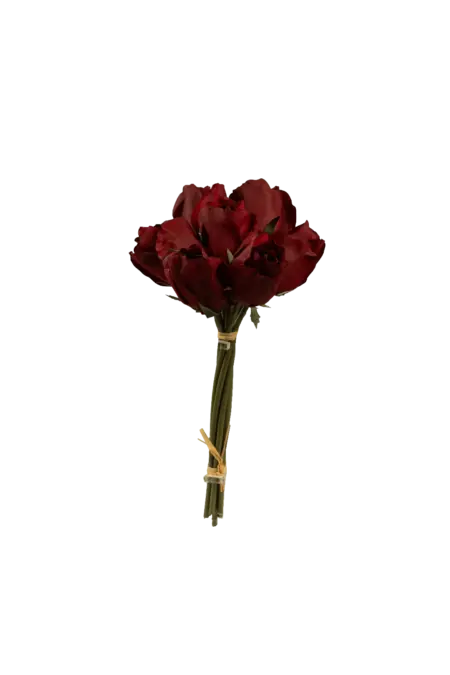 Artificial Rose Bunch — Crimson Reserve Red | Vyne Boutique