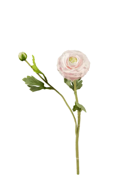 Artificial Ranunculus Flower — Powder Blush | Vyne Boutique