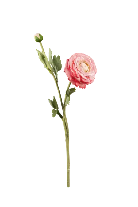 Artificial Ranunculus Flower — Rose Bloom Pink | Vyne Boutique