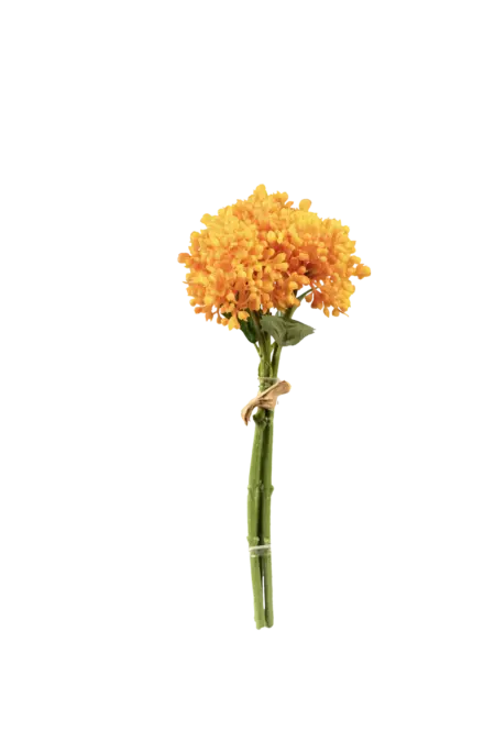 Artificial Ixora Flower — Burnt Apricot Orange | Vyne Boutique