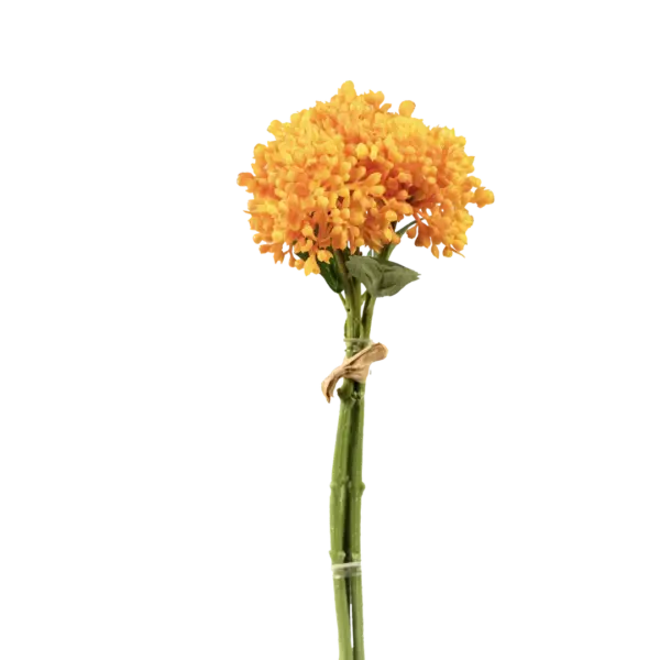 Artificial Ixora Flower — Burnt Apricot Orange | Vyne Boutique