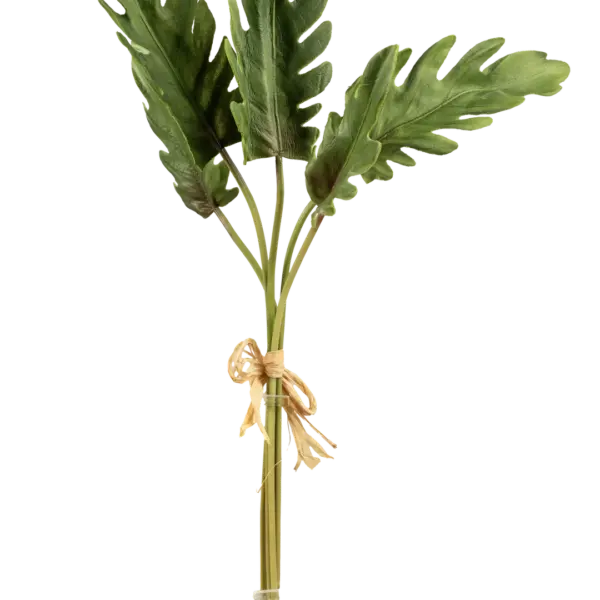 Artificial Philodendron Leaf — Split Leaf Green Bundle | Vyne