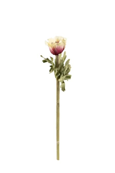 Artificial Anemone Flower — Ivory Dip | Vyne Boutique