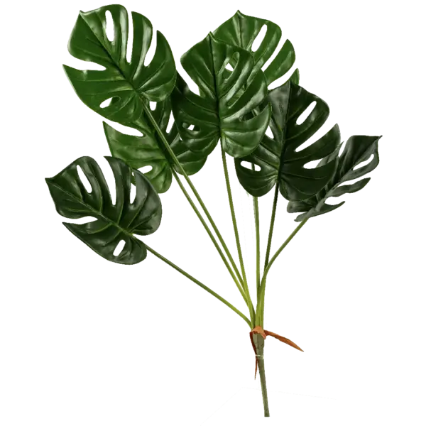Artificial Monstera Leaf Spray — Fresh Tropical Green | Vyne