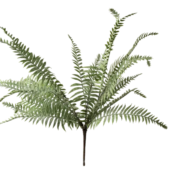 Artificial Leatherleaf Fern — Frosted Sage Green | Vyne