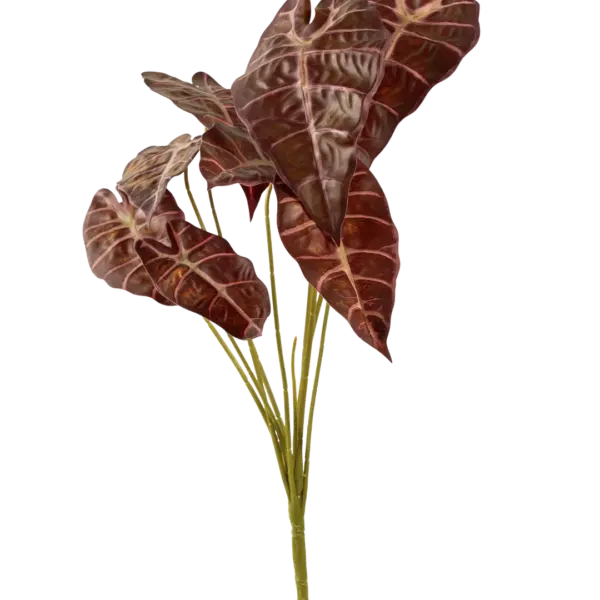 Artificial Alocasia Leaf — Teal Vein | Vyne Boutique