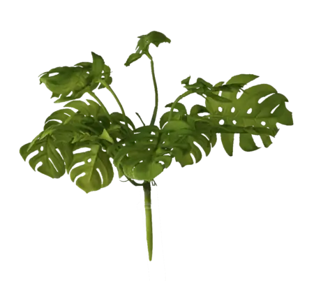 Artificial Monstera Leaf — Golden Green | Vyne Boutique