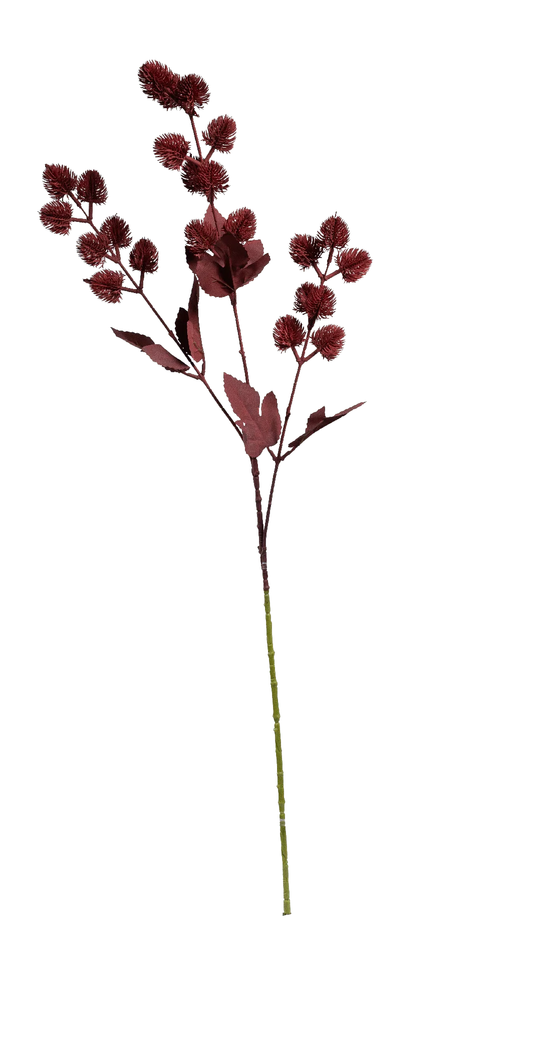 Thistle (Deep Garnet) | Vyne Artificial Thistle Stem — Deep Garnet | Vyne Boutique