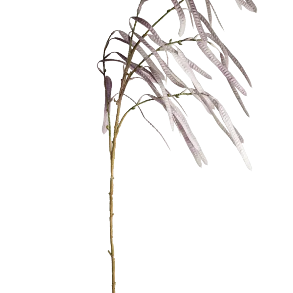 Artificial Berry Stem — Soft Lilac Bean Pod | Vyne