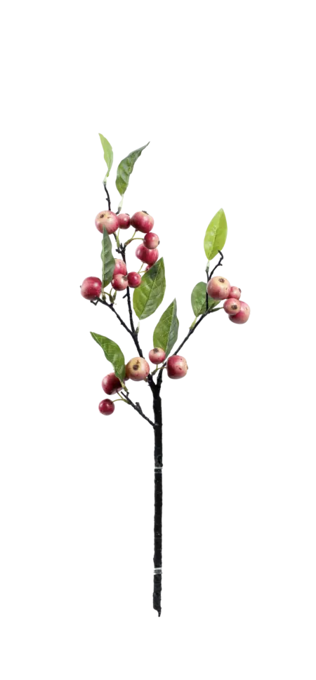 Artificial Berry Stem — Petal Rose Apple Berry | Vyne