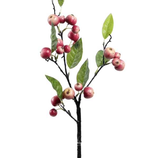 Artificial Berry Stem — Petal Rose Apple Berry | Vyne