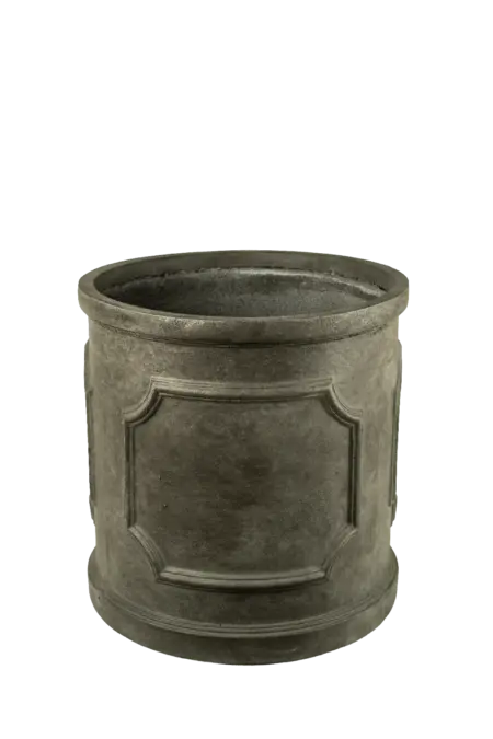 Midi Panel Drum Planter (Smoked Pewter) | Vyne Boutique