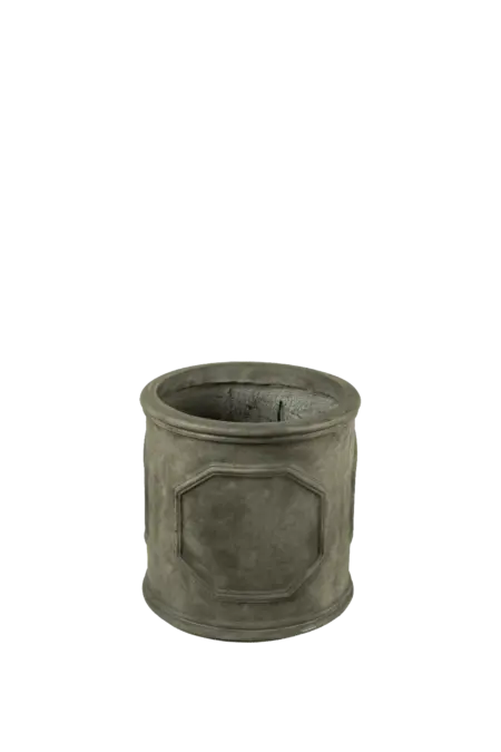 Petit Panel Drum Planter (Smoked Pewter) | Vyne Boutique