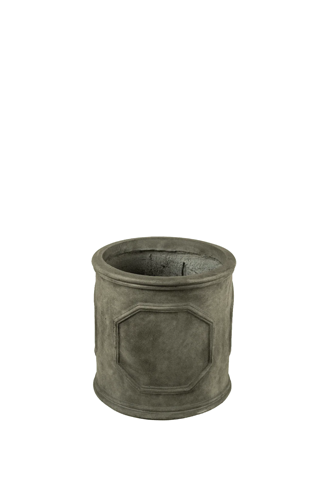 Petit Panel Drum Planter (Smoked Pewter) | Vyne Petit Panel Drum Planter (Smoked Pewter) | Vyne Boutique