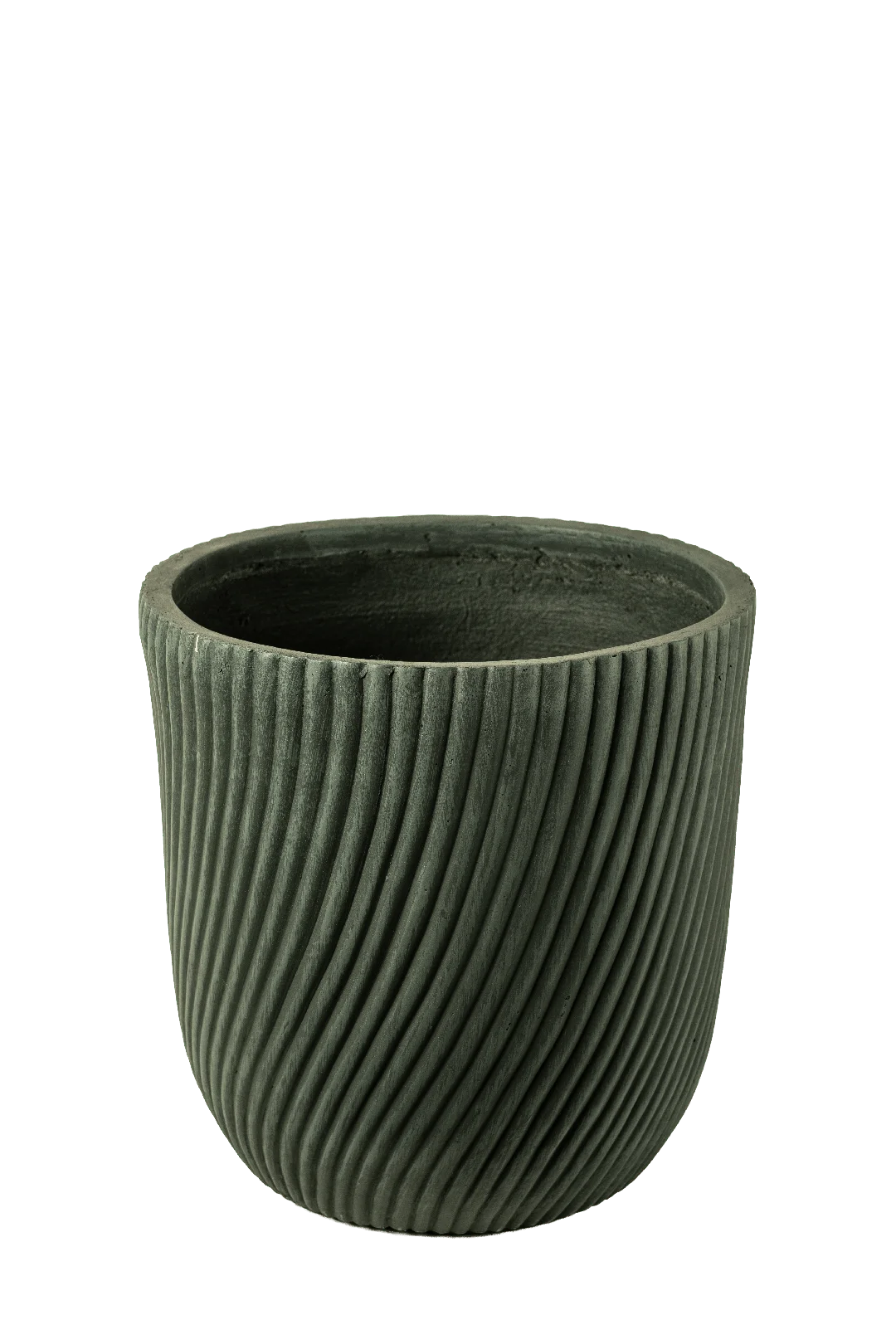 Grand Fluted Round Planter (Forest Matte) | Vyne Grand Fluted Round Planter (Forest Matte) | Vyne Boutique