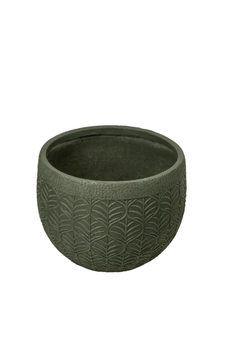 Midi Relief Bowl Planter (Verdant Patina) | Vyne Boutique