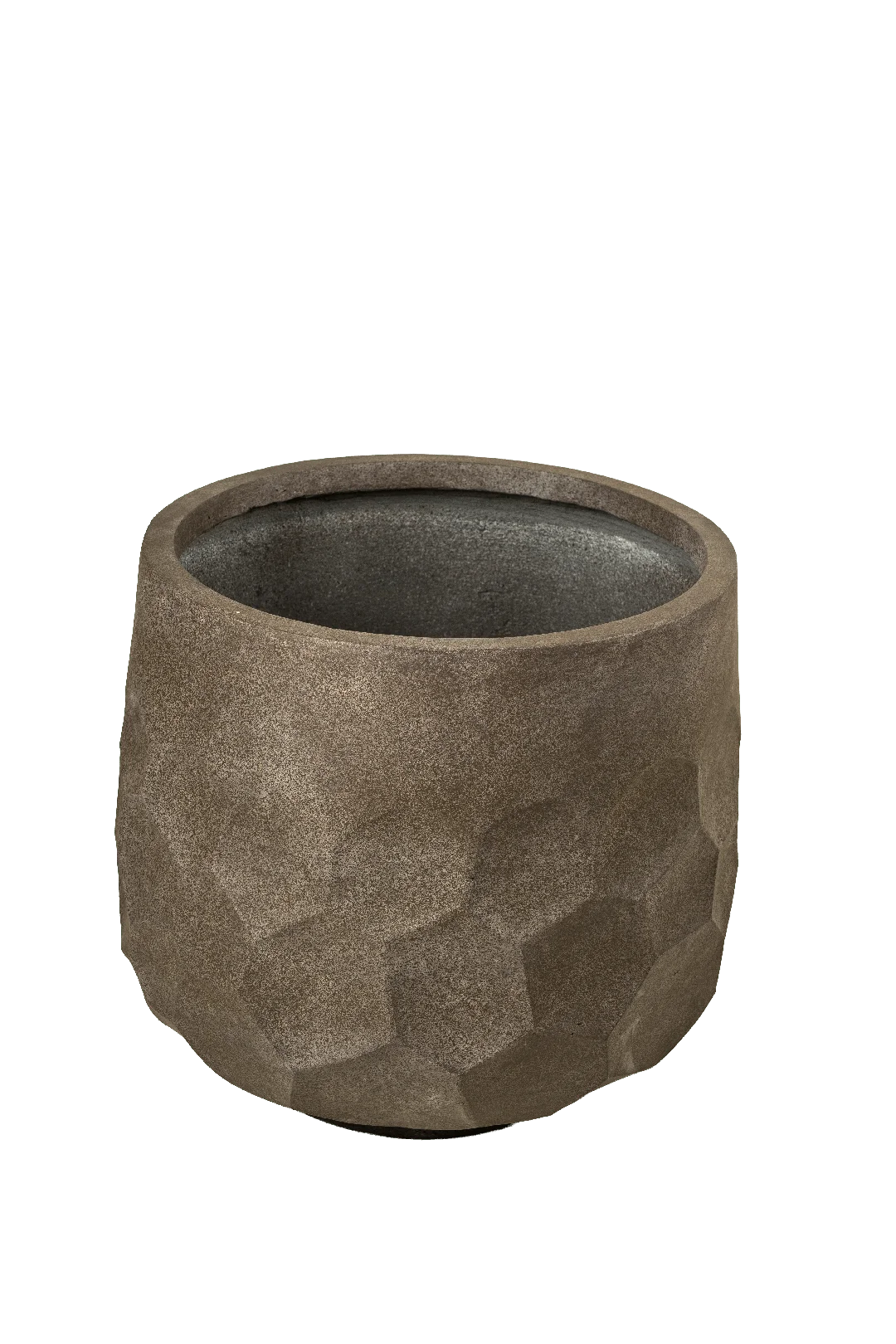 Grand Facet Drum Planter (Stone Ash) | Vyne Grand Facet Drum Planter (Stone Ash) | Vyne Boutique