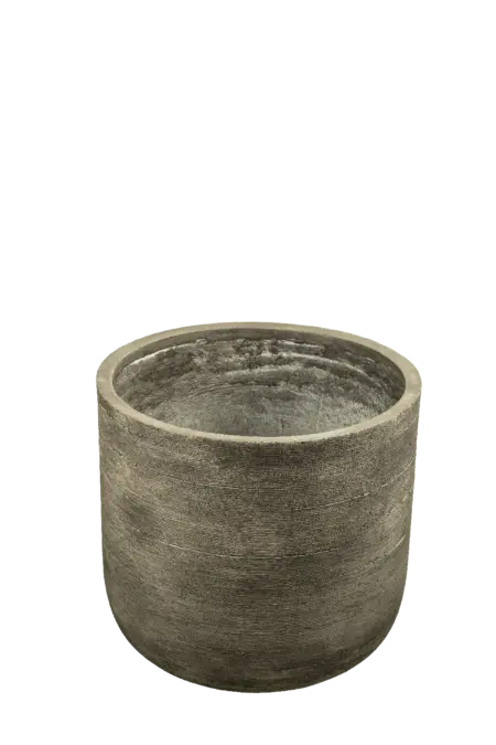 Grand Strata Cylinder Planter (Raw Cement) | Vyne Boutique