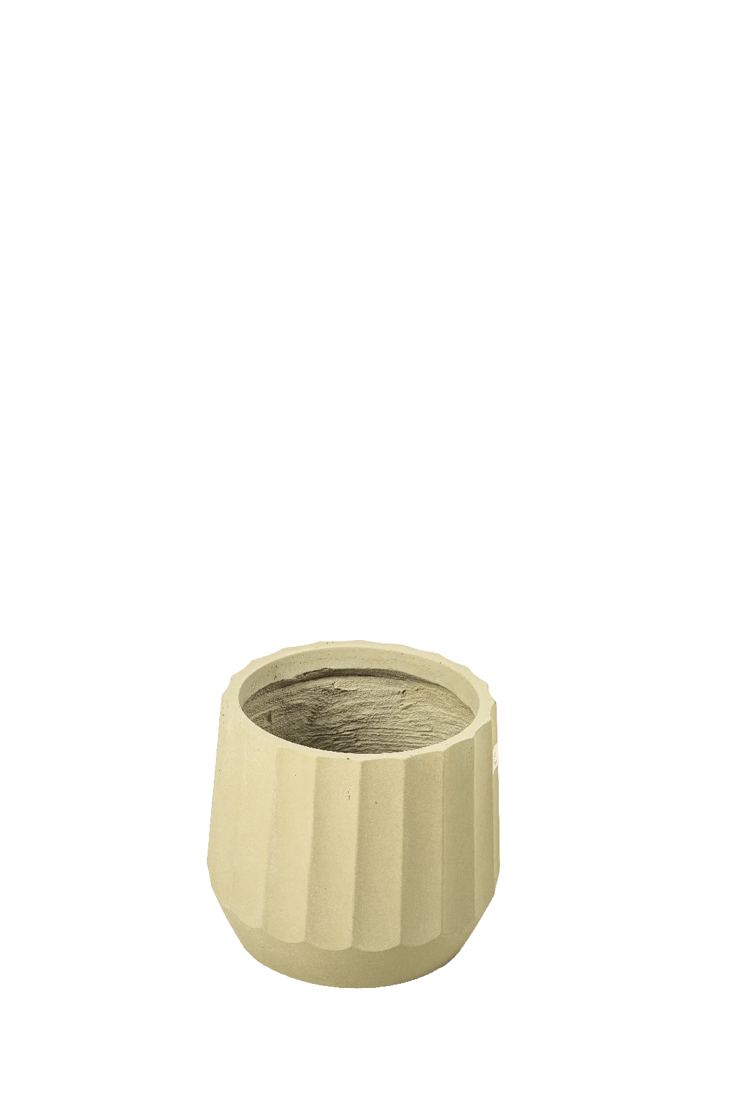 Petit Fluted Drum Planter (Soft Ivory) | Vyne Petit Fluted Drum Planter (Soft Ivory) | Vyne Boutique