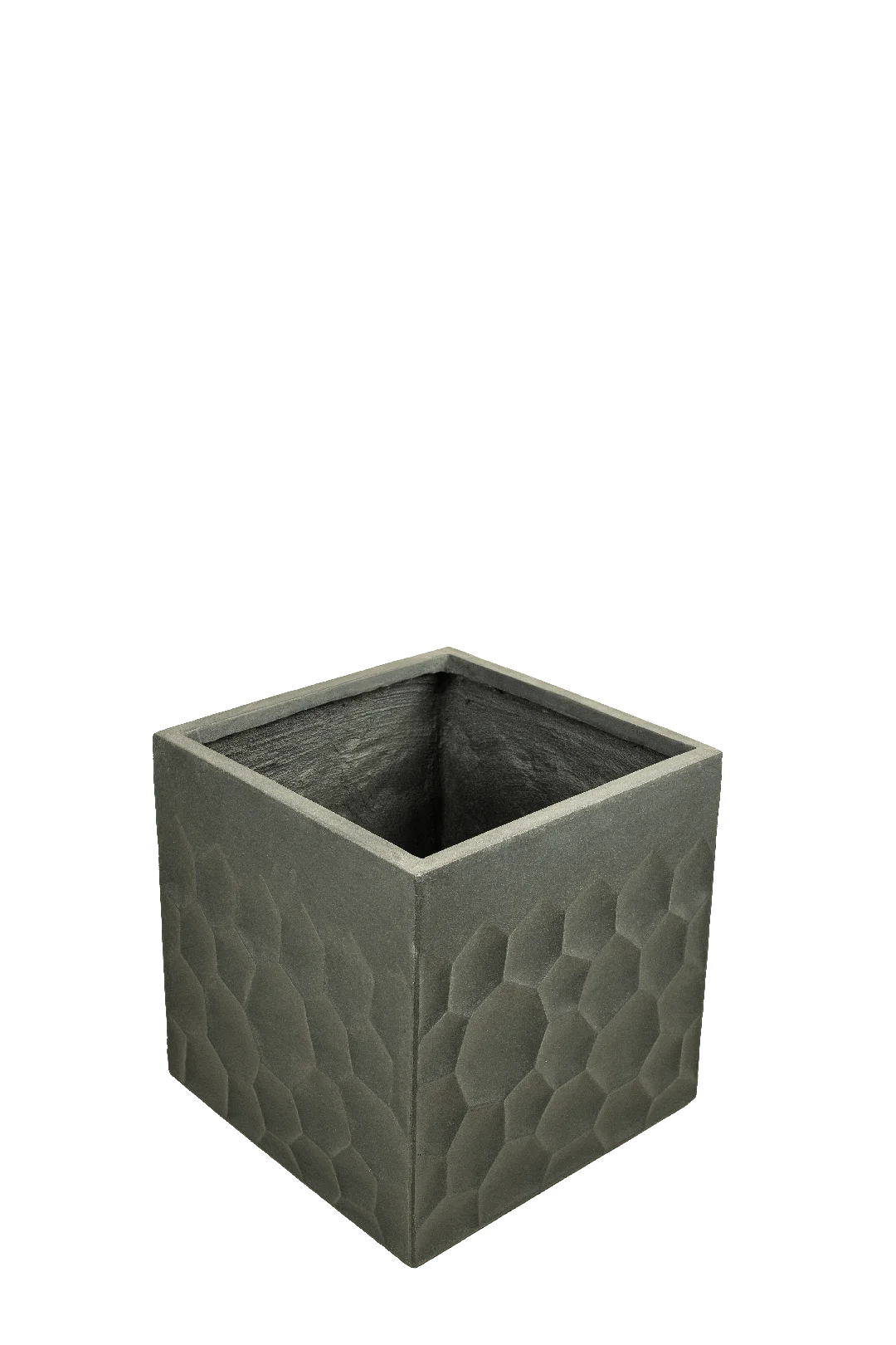 Grand Square Relief Planter (Charcoal Stone) | Vyne Grand Square Relief Planter (Charcoal Stone) | Vyne Boutique