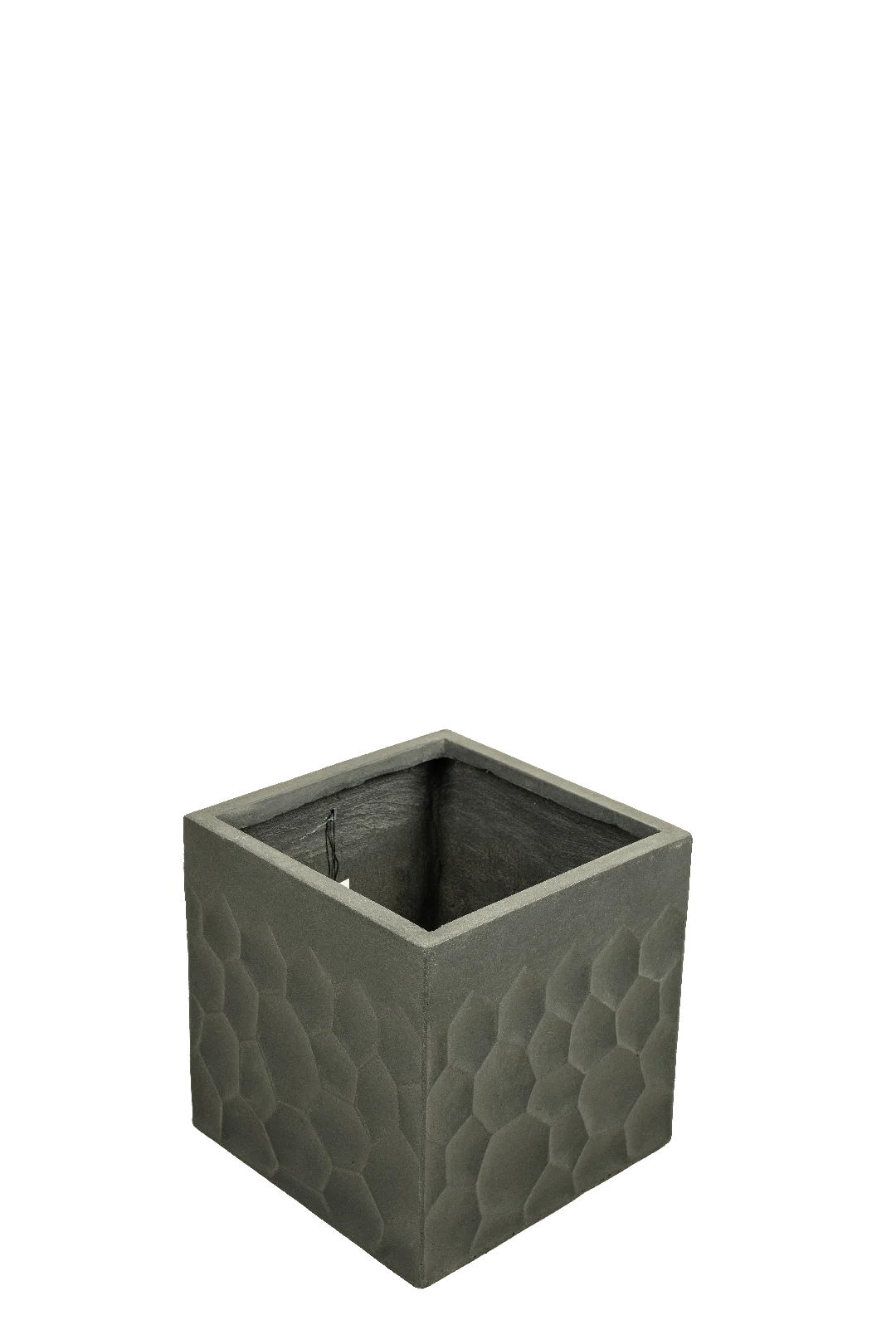 Midi Square Relief Planter (Charcoal Stone) | Vyne Midi Square Relief Planter (Charcoal Stone) | Vyne Boutique