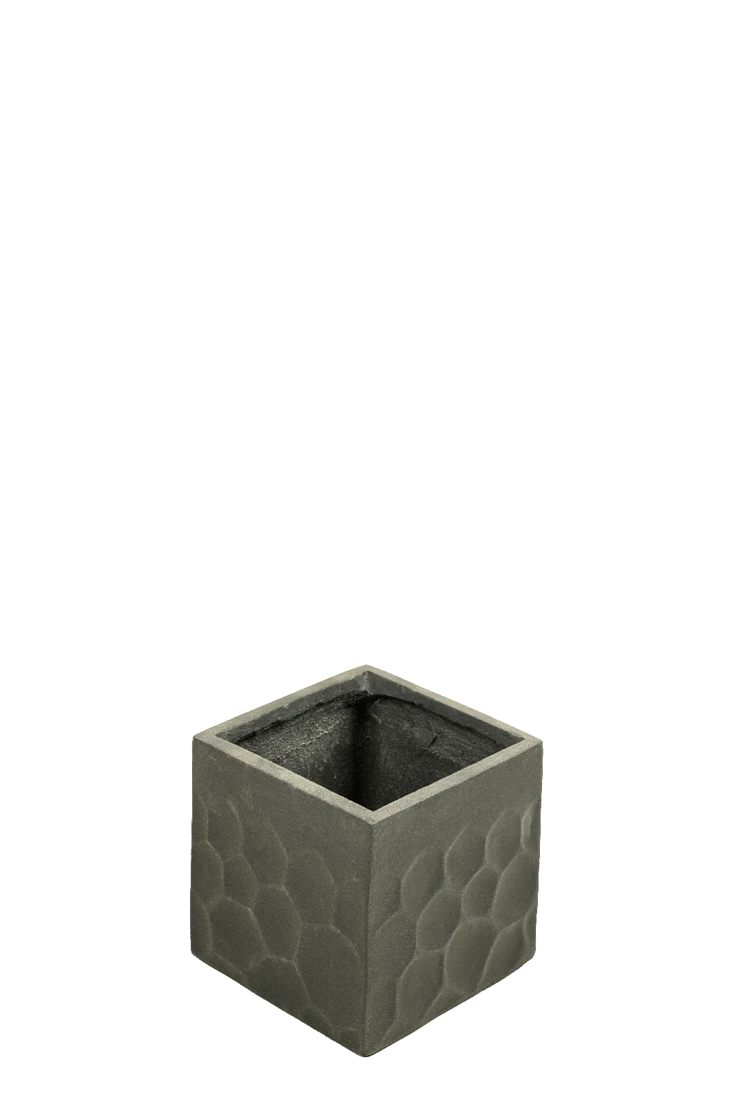 Petit Square Relief Planter (Charcoal Stone) | Vyne Petit Square Relief Planter (Charcoal Stone) | Vyne Boutique