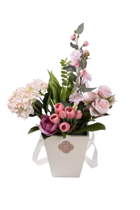 It's a Girl Bouquet — Artificial Pink Floral Gift | Vyne