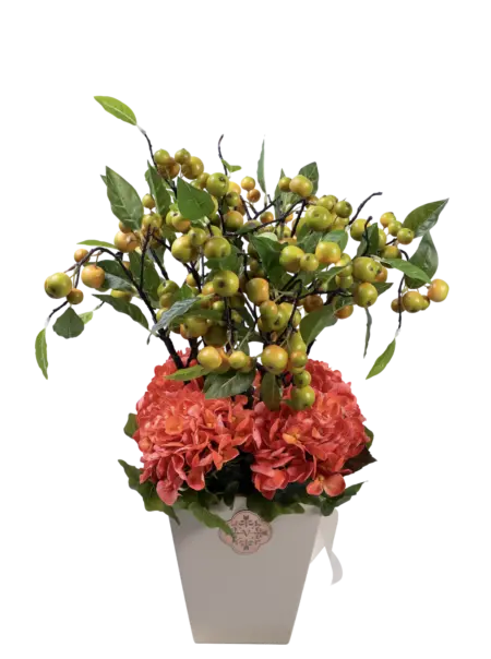 Amber Orchad — Artificial Coral Floral Arrangement | Vyne