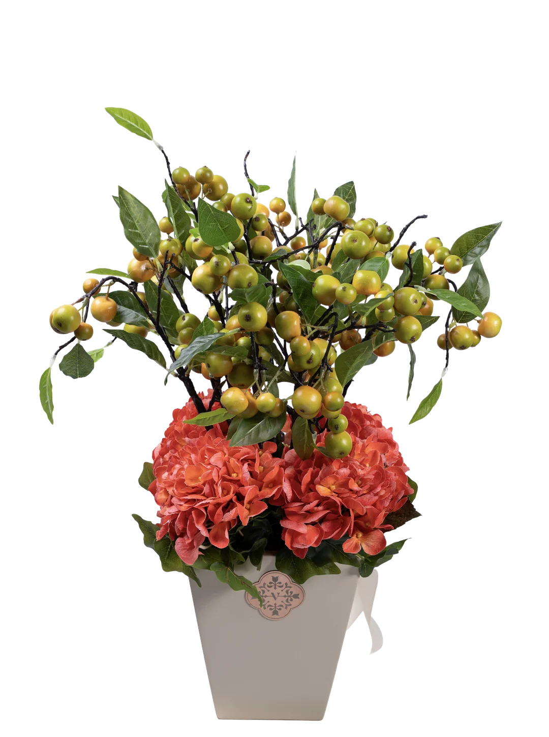 Amber Orchad | Vyne Amber Orchid — Artificial Orange Floral Arrangement | Vyne