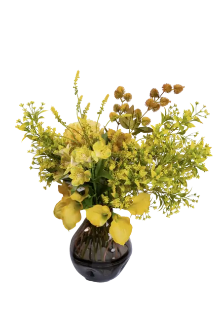 Golden Meadow — Artificial Yellow Floral Arrangement | Vyne
