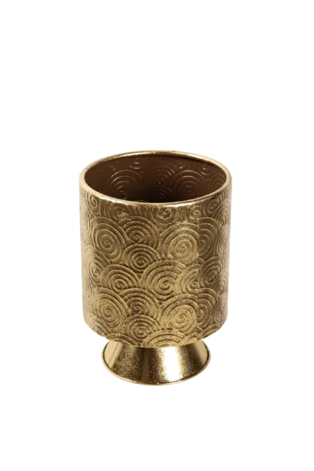 Grand Aurelia Swirl Vessel — Antique Gold | Vyne Boutique