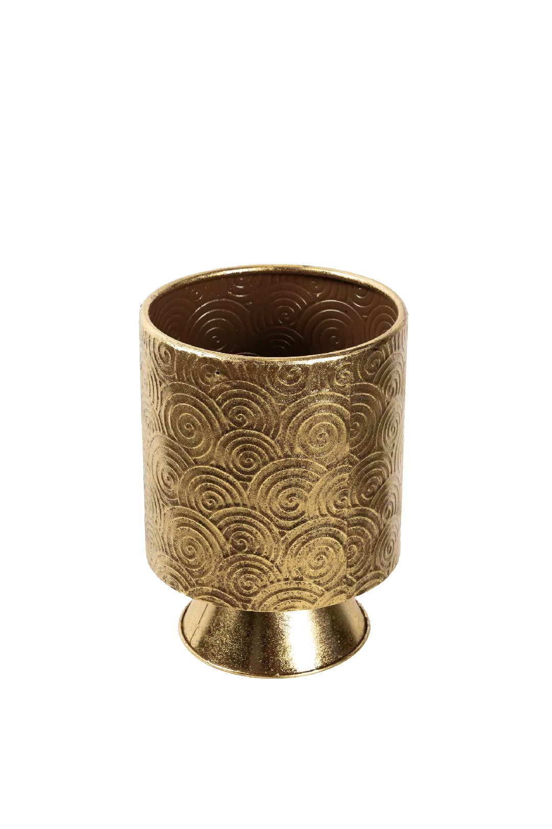 Aurelia Swirl Vessel – Grand (Antique Gold) | Vyne Grand Aurelia Swirl Vessel — Antique Gold | Vyne Boutique