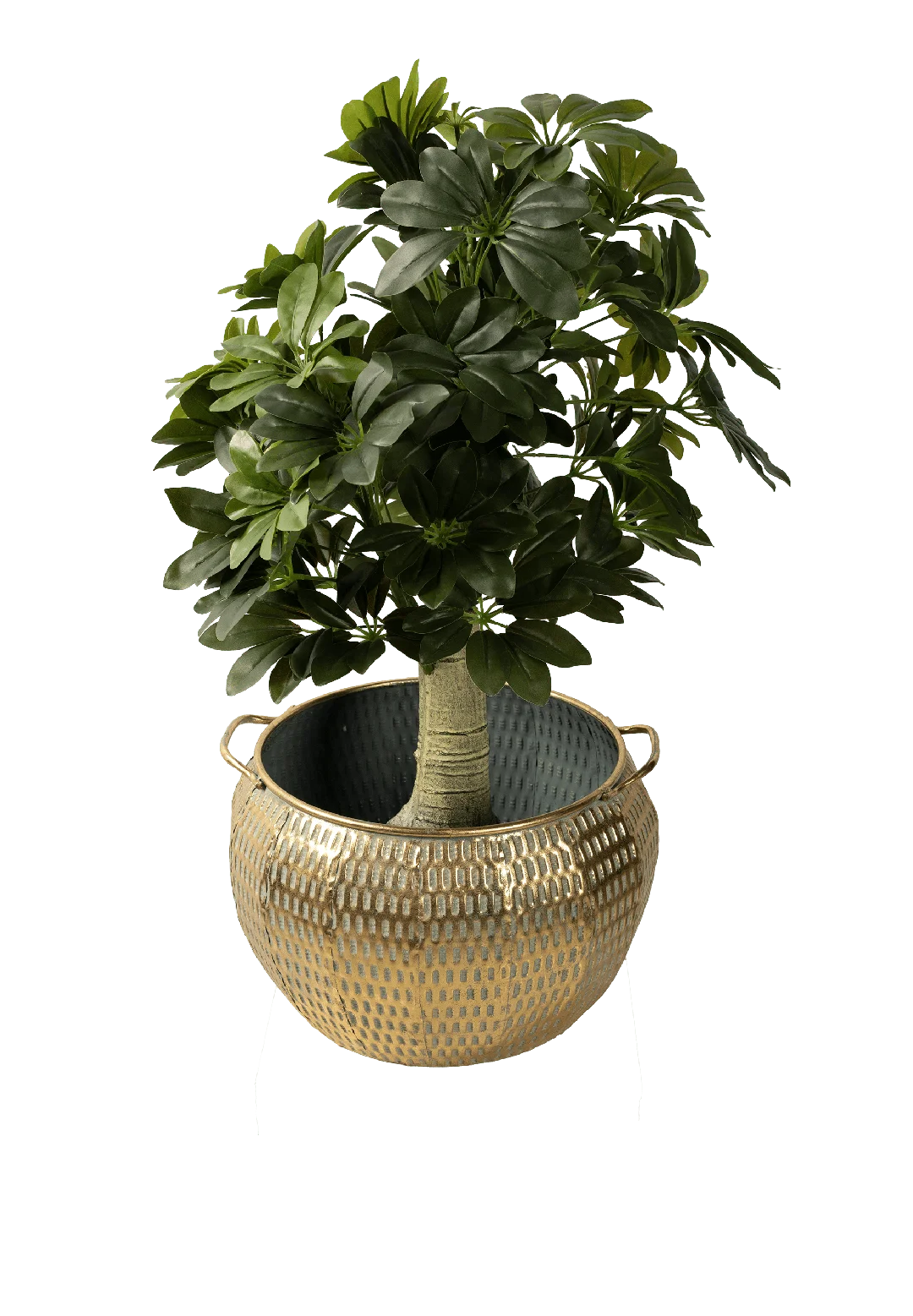 Woven Belly Basket Midi (Antique Brass Patina) | Vyne Woven Belly Basket Midi